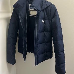 Navy Abercrombie Coat
